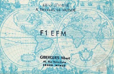 Carte QSL F1EFM, galerie F5AD