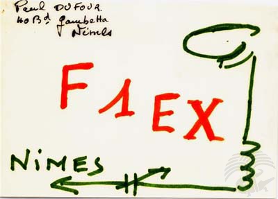 Carte QSL F1EX, galerie F5AD