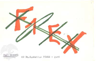 Carte QSL F1EX, galerie F5AD