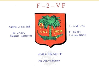 Carte QSL F0EX, galerie F5AD