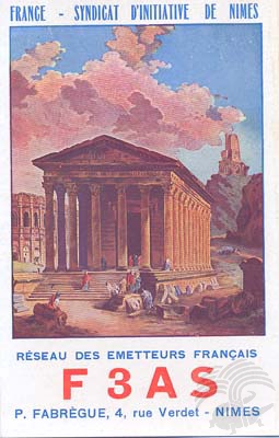 Carte QSL F3AS, galerie F5AD