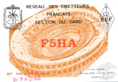 Carte QSL F5HA, galerie F5AD