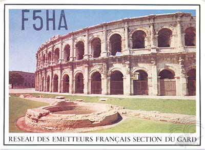 Carte QSL F5HA, galerie F5AD
