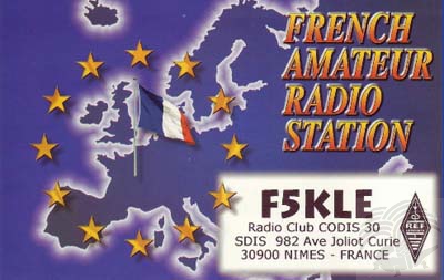 Carte QSL F5KLE, galerie F5AD
