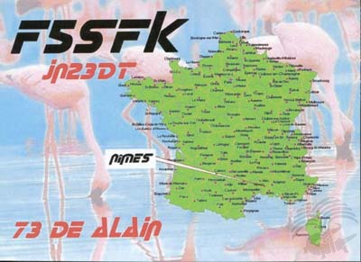 Carte QSL  galerie F5AD