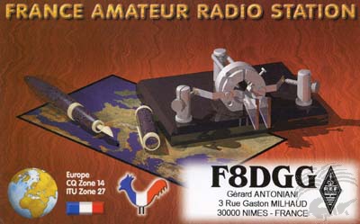Carte QSL , galerie F5AD