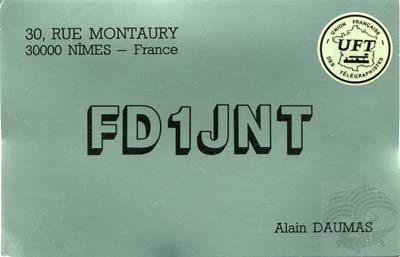 Carte QSL FD1JNT, galerie F5AD