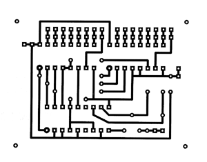 Circuit imprim� vu par transparence